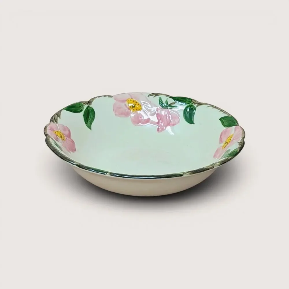1950s Franciscan Ceramic Desert Rose Vegetable Bowl